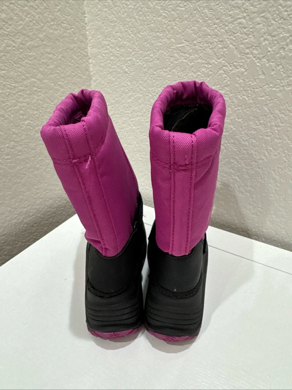 Kamik Kids Snow Boots Size 12 Pink Black Waterproof Winter Boots Cold Weather